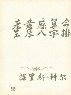 老黄历算命免费生辰八字排大运