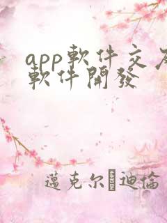 app软件交友软件开发