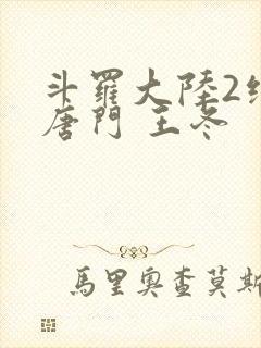 斗罗大陆2绝世唐门 王冬