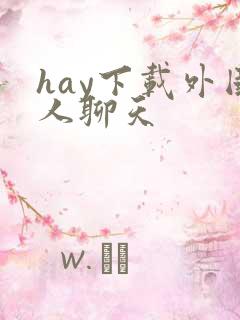 hay下载外国人聊天