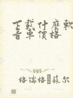 下载什么软件能看车价格