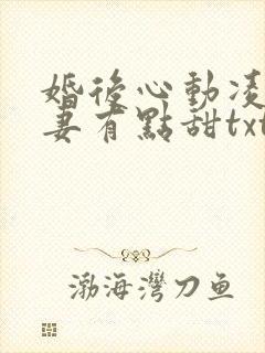 婚后心动凌总追妻有点甜txt免费