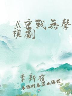 《密战无声》电视剧