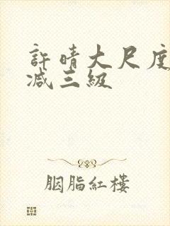 许晴大尺度未删减三级