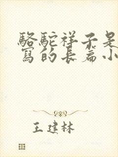 骆驼祥子是老舍写的长篇小说吗