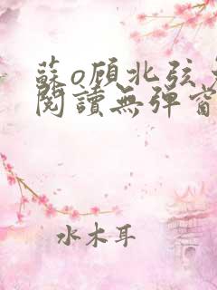 苏o顾北弦免费阅读无弹窗