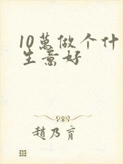 10万做个什么生意好