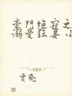 豪门绝宠之峥少溺爱狂妻 小说