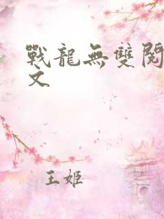 战龙无双阅读全文