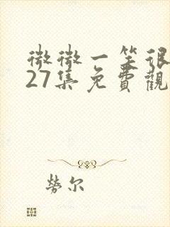 微微一笑很倾城27集免费观看