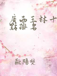 广西玉林十大景点排名