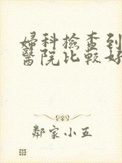 妇科检查到哪个医院比较好