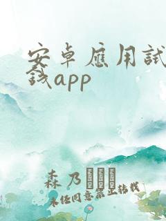 安卓应用试玩赚钱app