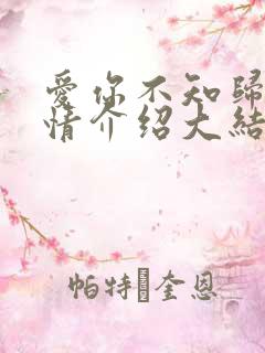 爱你不知归途剧情介绍大结局