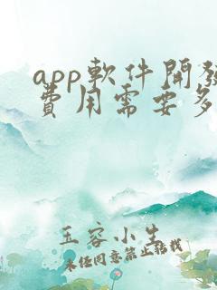 app软件开发费用需要多少钱