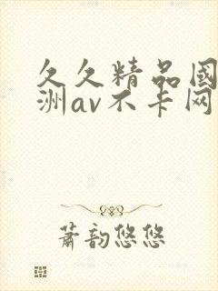 久久精品国产亚洲av不卡网站