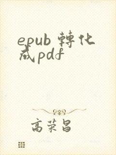 epub 转化成pdf