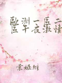 欧洲一区二区三区午夜激情