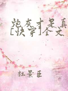 炮灰才是真绝色[快穿]全文免费阅读