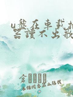 u盘在车载播放器读不出歌曲