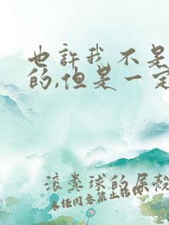 也许我不是最好的,但是一定是最爱你的