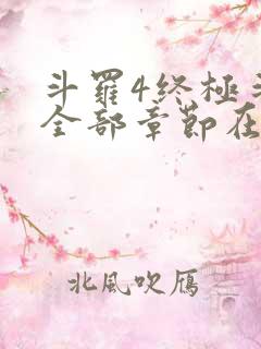 斗罗4终极斗罗全部章节在线阅读