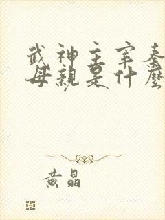 武神主宰秦尘的母亲是什么修为