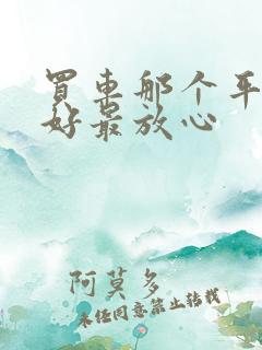 买车那个平台最好最放心