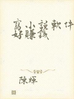 写小说软件哪个好赚钱