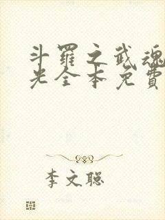 斗罗之武魂是绿光全本免费阅读