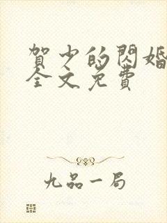 贺少的闪婚暖妻全文免费