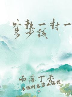 外教一对一价格多少钱