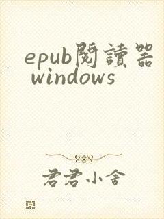 epub阅读器 windows