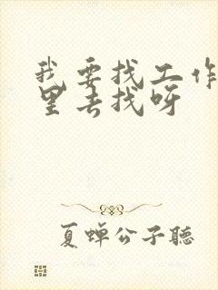 我要找工作在哪里去找呀