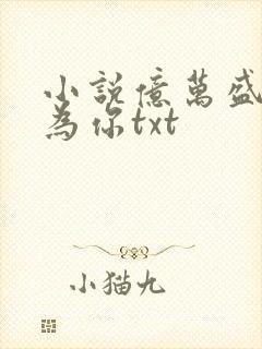 小说亿万盛宠只为你txt