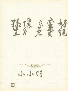 孙俪《蛮好的人生》免费观看剧情