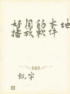 好用的本地视频播放软件