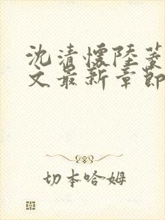 沈清怀陆菱歌全文最新章节免费阅读