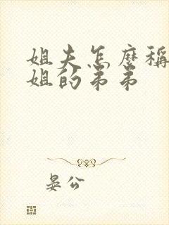 姐夫怎么称呼姐姐的弟弟