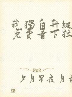 我独自升级漫画免费看下拉式