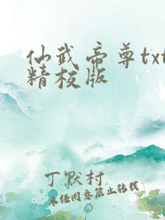 仙武帝尊txt精校版