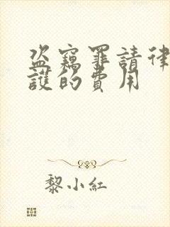 盗窃罪请律师辩护的费用