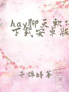 hay聊天软件下载安卓版