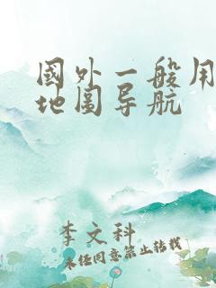 国外一般用什么地图导航