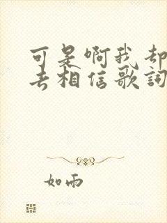 可是啊我却愿意去相信歌词