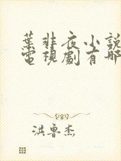 叶非夜小说改编电视剧有哪些