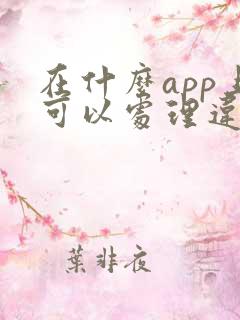 在什么app上可以处理违章