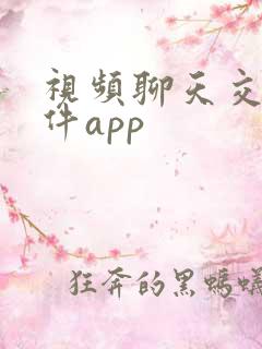视频聊天交友软件app