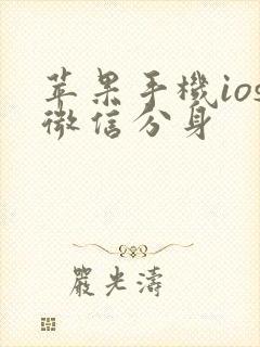 苹果手机ios微信分身