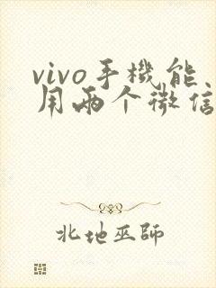 vivo手机能用两个微信吗